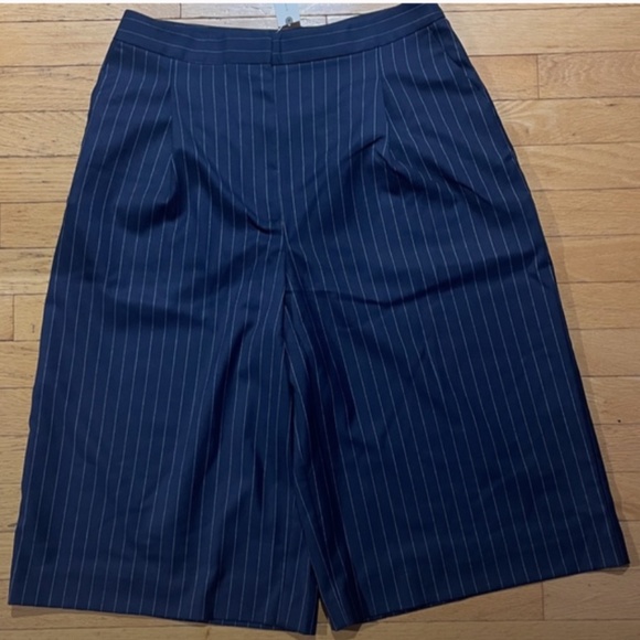 Brand New Anthropologie Menswear-Inspired Pinstriped Wide Leg Culottes - Picture 4 of 16